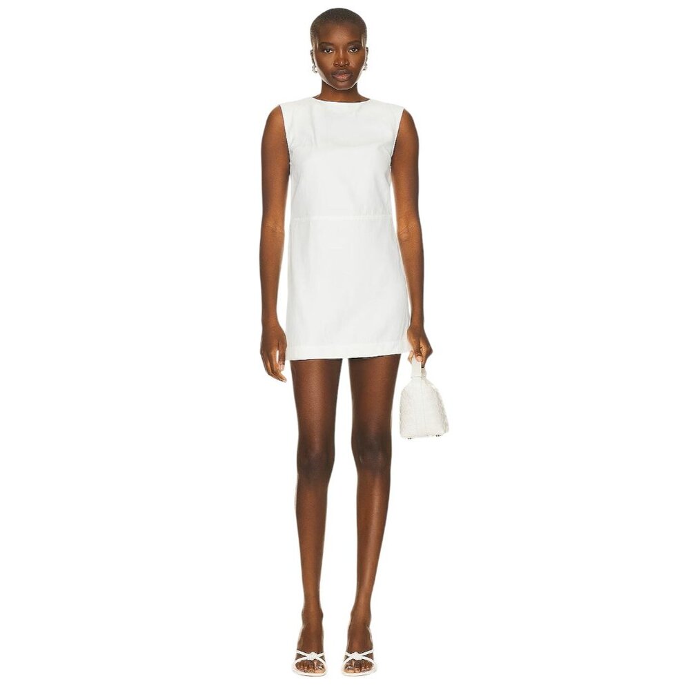 Loulou Studio Hoya Sleeveless Dress in Ivory Medium New Womens Mini backless
